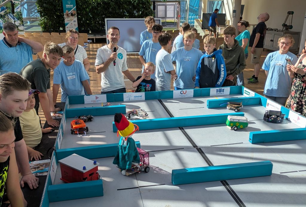 Roboterparade zum Abschluss